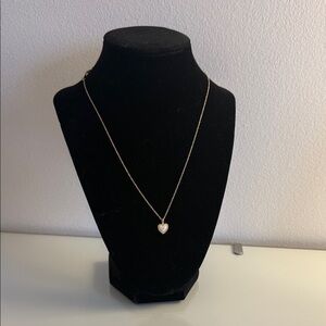 Dainty Gold Heart Pendant Necklace for Women